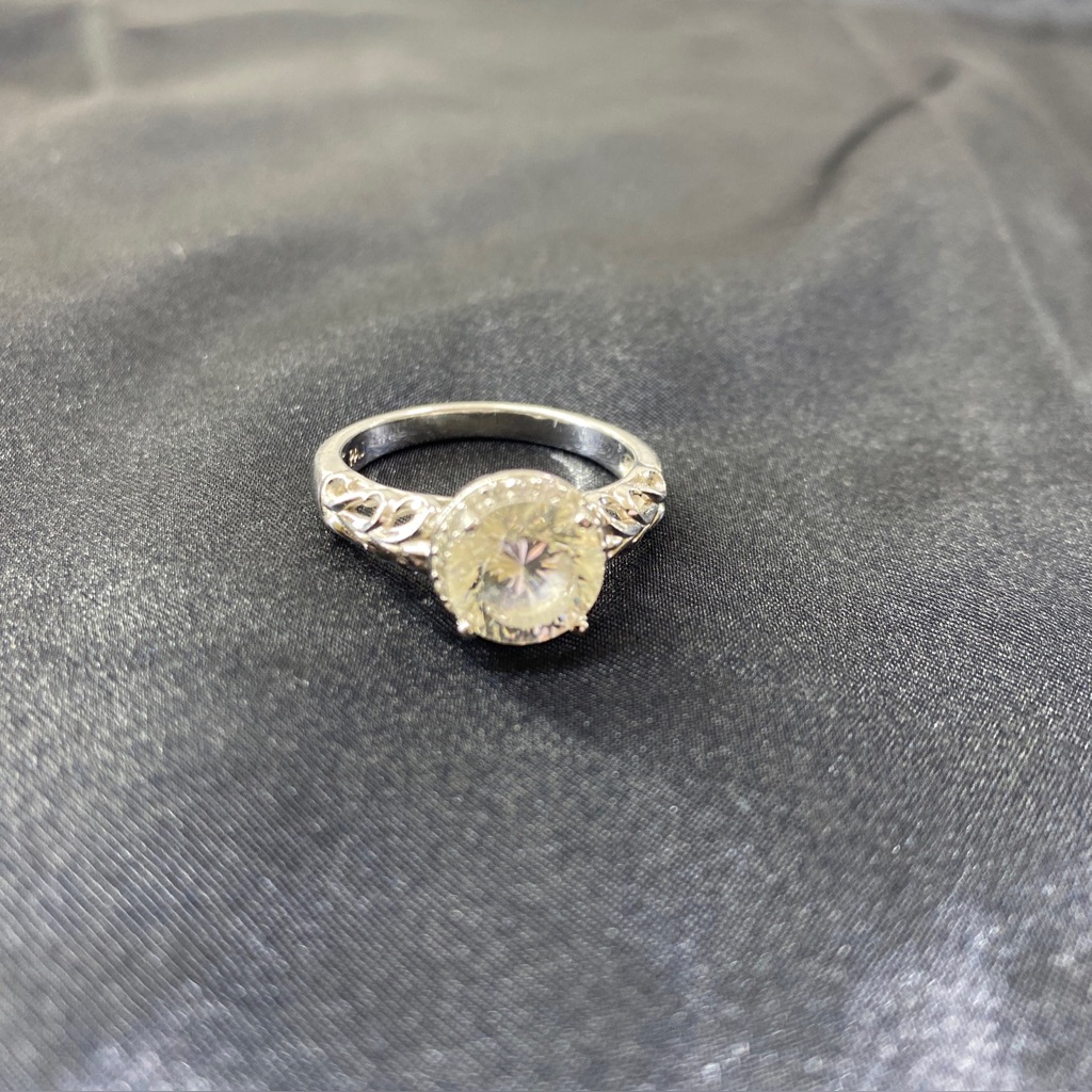 Halo Paj 925 Sterling Silver Ring C Z Size 10